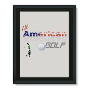 All American Golf Framed Eco-Canvas