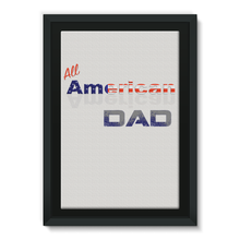 All American Dad Framed Canvas